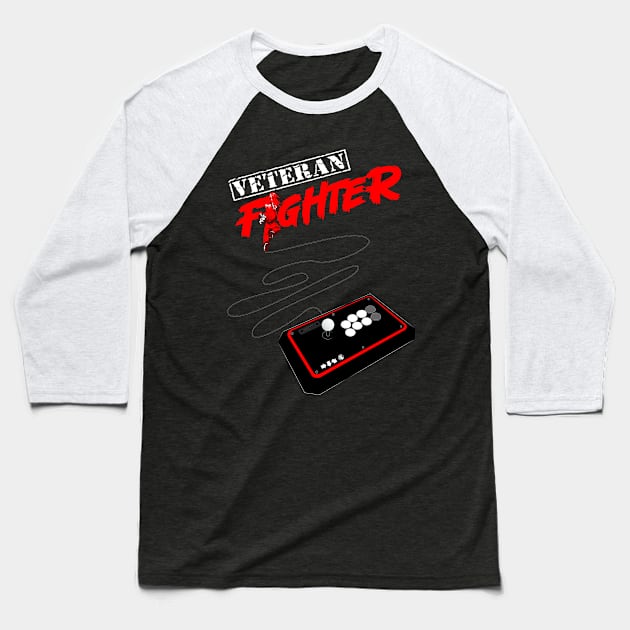 VETERAN FIGHTER Baseball T-Shirt by Muricielaga